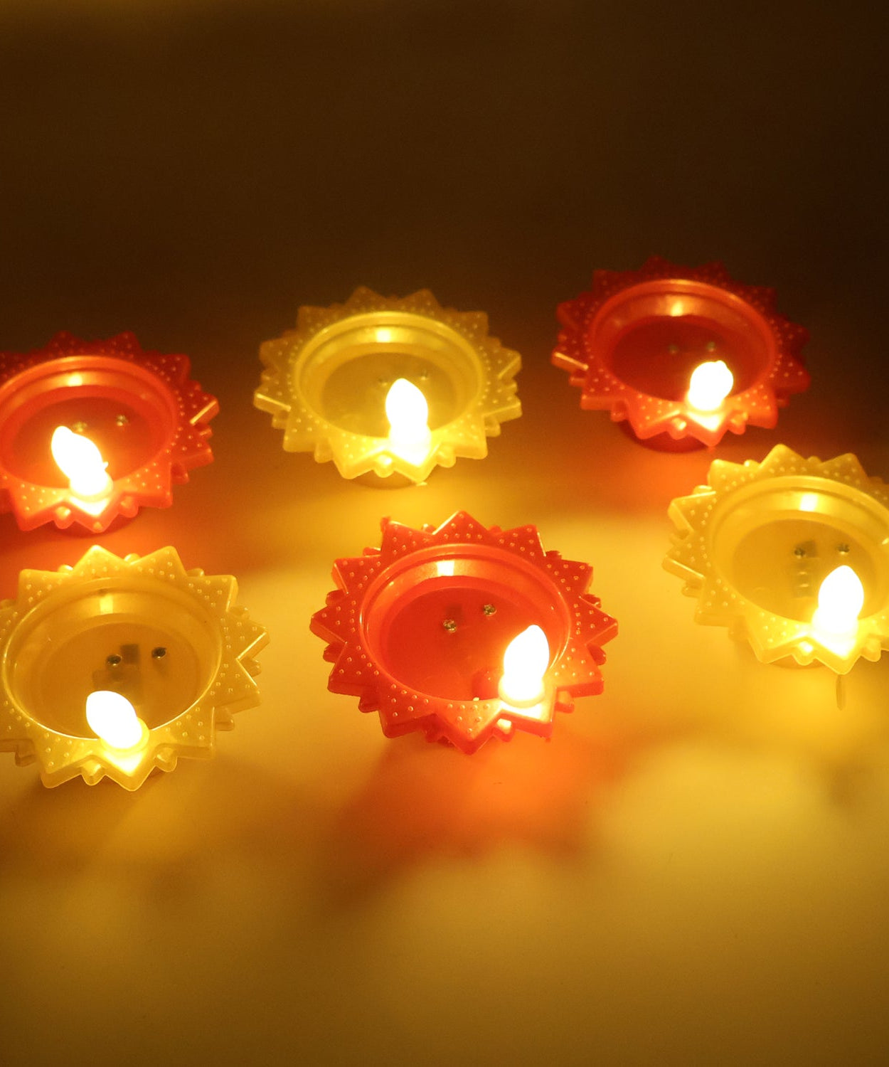 Water Sensor LED Diya Set (6 Pc)