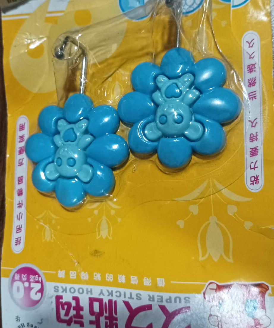 Multipurpose Self-Adhesive hooks (2 Pc Set / Mix Design)