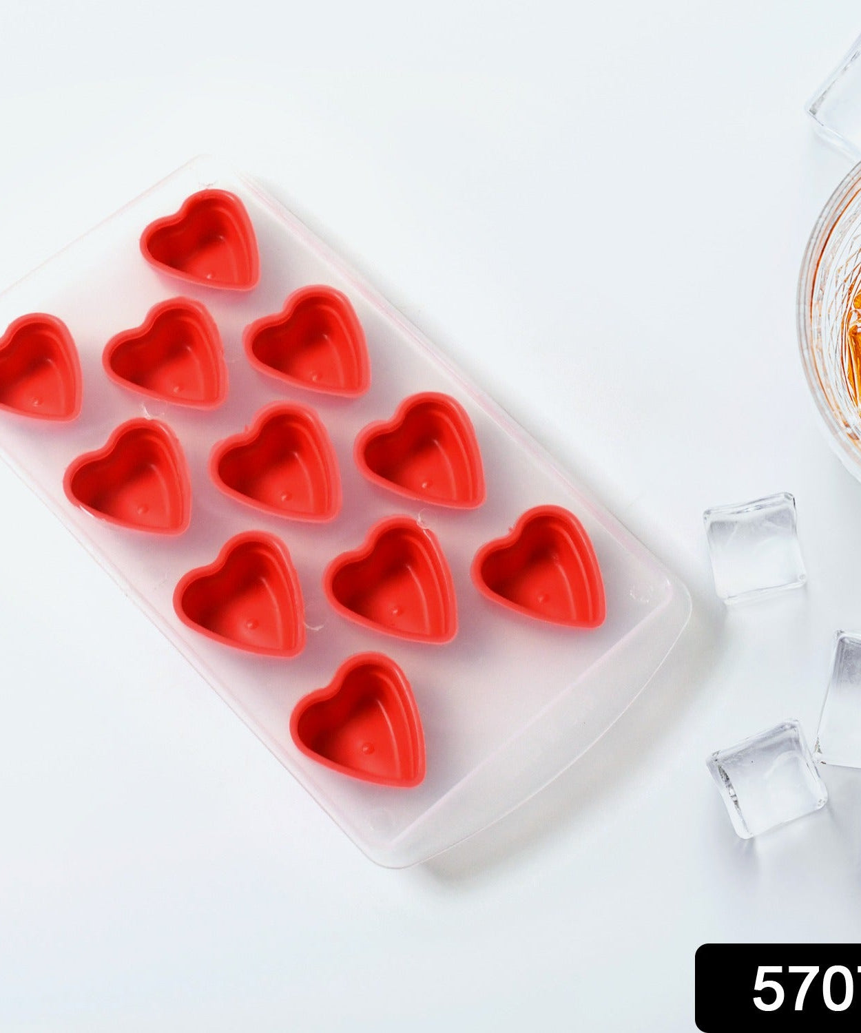 Silicone Mold Ice Cube Tray Creative Sweet Multi Type Ice Tray , Ice Cube Trays Multi Fruit Shape Ice Tray (1 Pc)