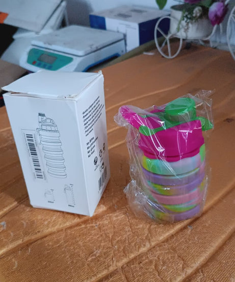 Colorful Collapsible Silicone Water Bottle (1 Pc)
