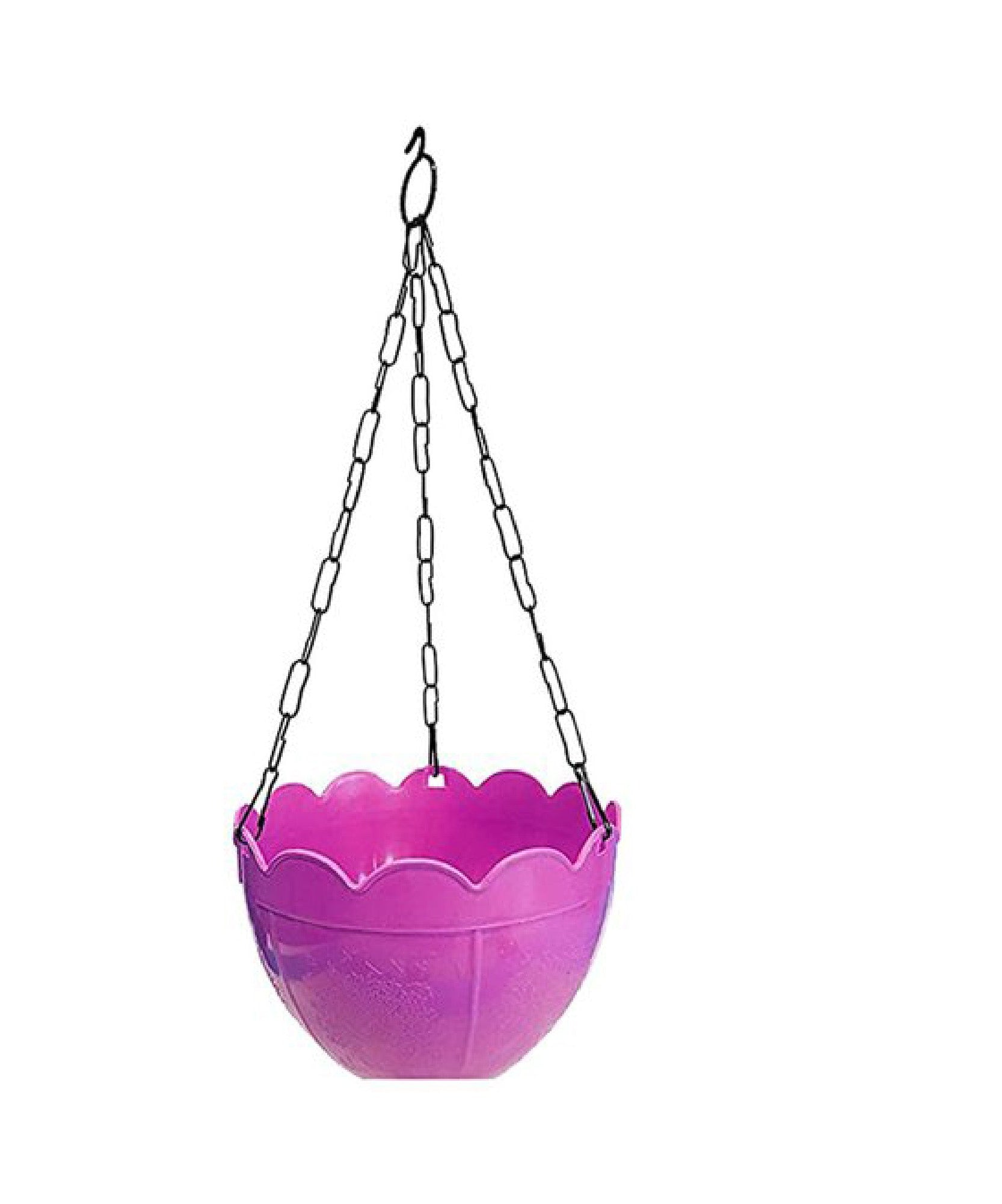Flower pot with hanging chain