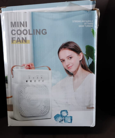 Portable Air Cooler Fan with 7-Color Light – Personal AC Fan