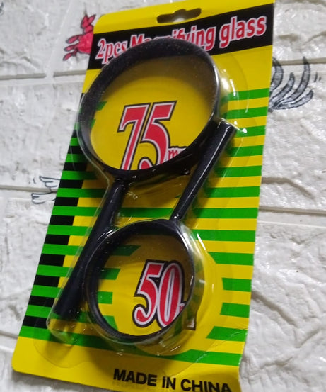 Real glass magnifier, 75mm & 50mm lenses