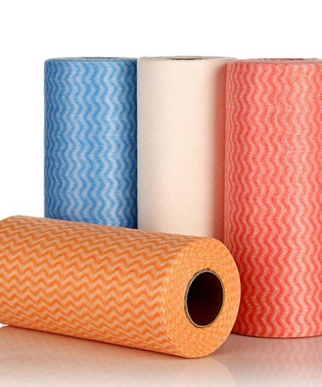 Non Wooven Fabric Disposable Handy Wipe Cleaning Cloth Roll, Tissue Roll (1Pc)