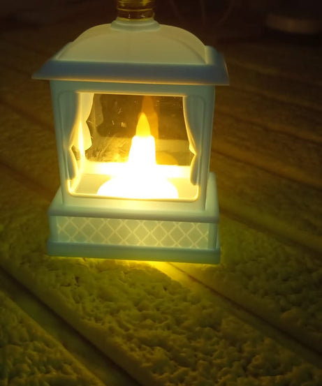 Acrylic Battery Operated Mini Square LED Lantern, Diwali (1Pc)