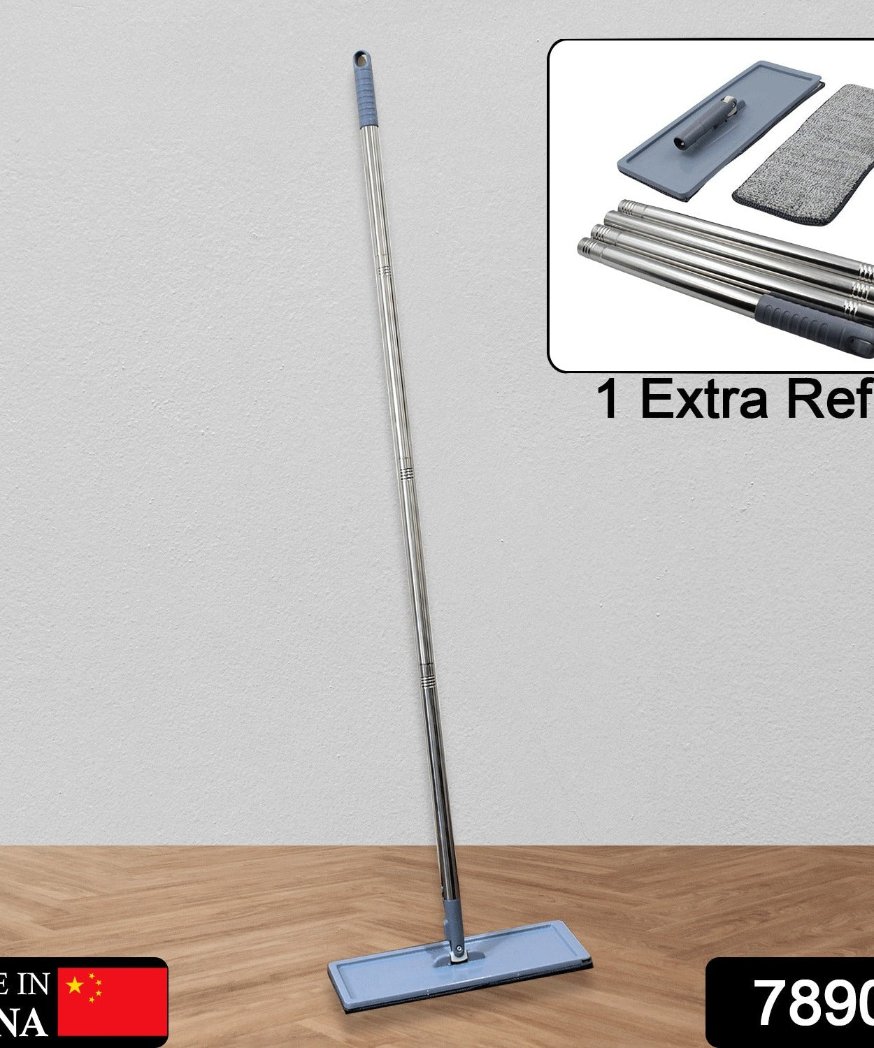 360° rotating mop for easy floor cleaning