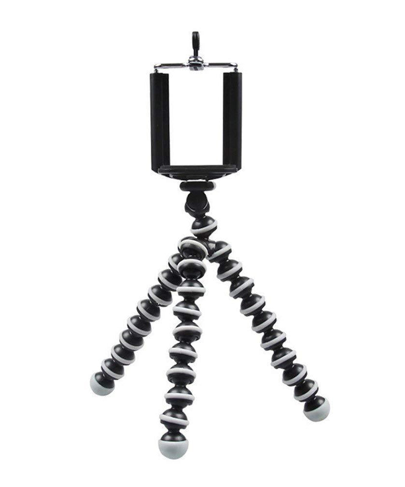 Compact 6-inch Gorilla tripod for easy use.