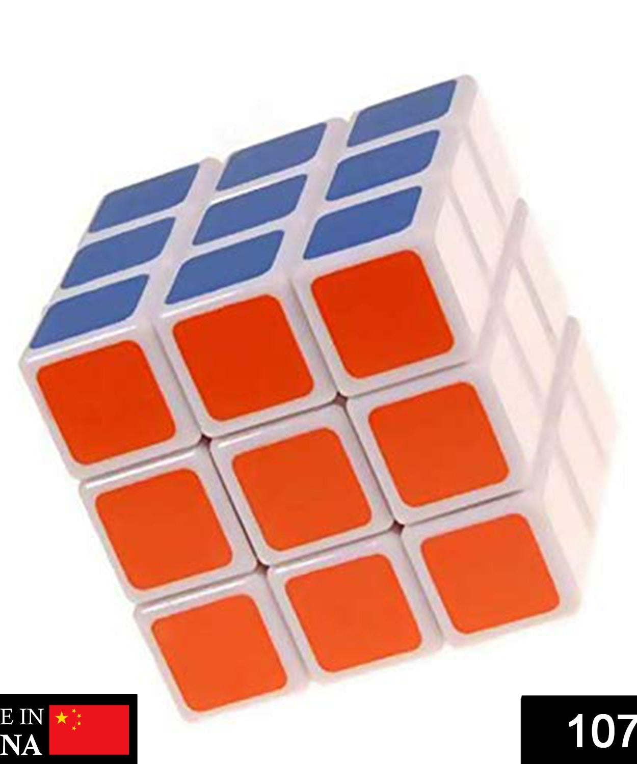 Detailed view of a high-speed 3x3x3 Rubik's cube puzzle.