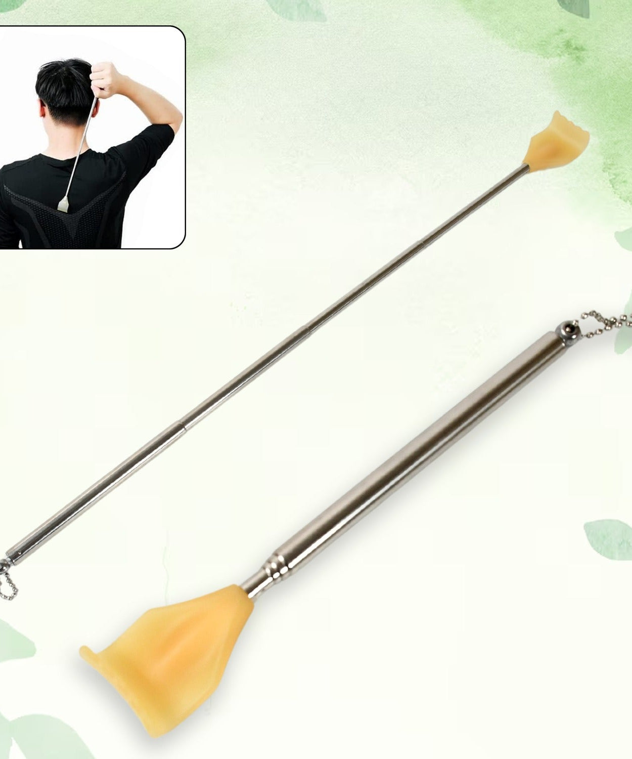 Back Scratcher Retractable Metal Tube Telescoping Massage Tool Portable Telescopic Back Scratchers for Women Men Adjustable 43cm, khujli (1pc)