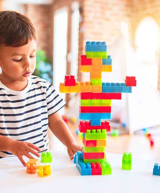 Small blocks toy set, gift pack for kids, block game.