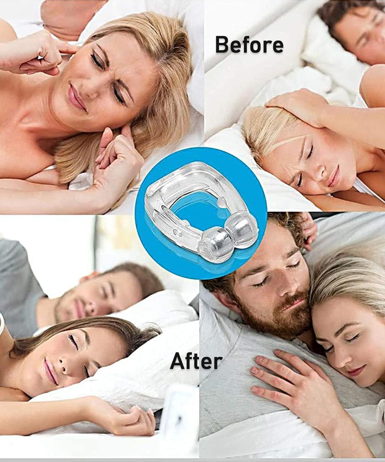 Anti Snore device for men and woman Silicone Magnetic Nose Clip For heavy Snoring sleeper, Snore Stopper, Anti Snoring Device (1 Pc)