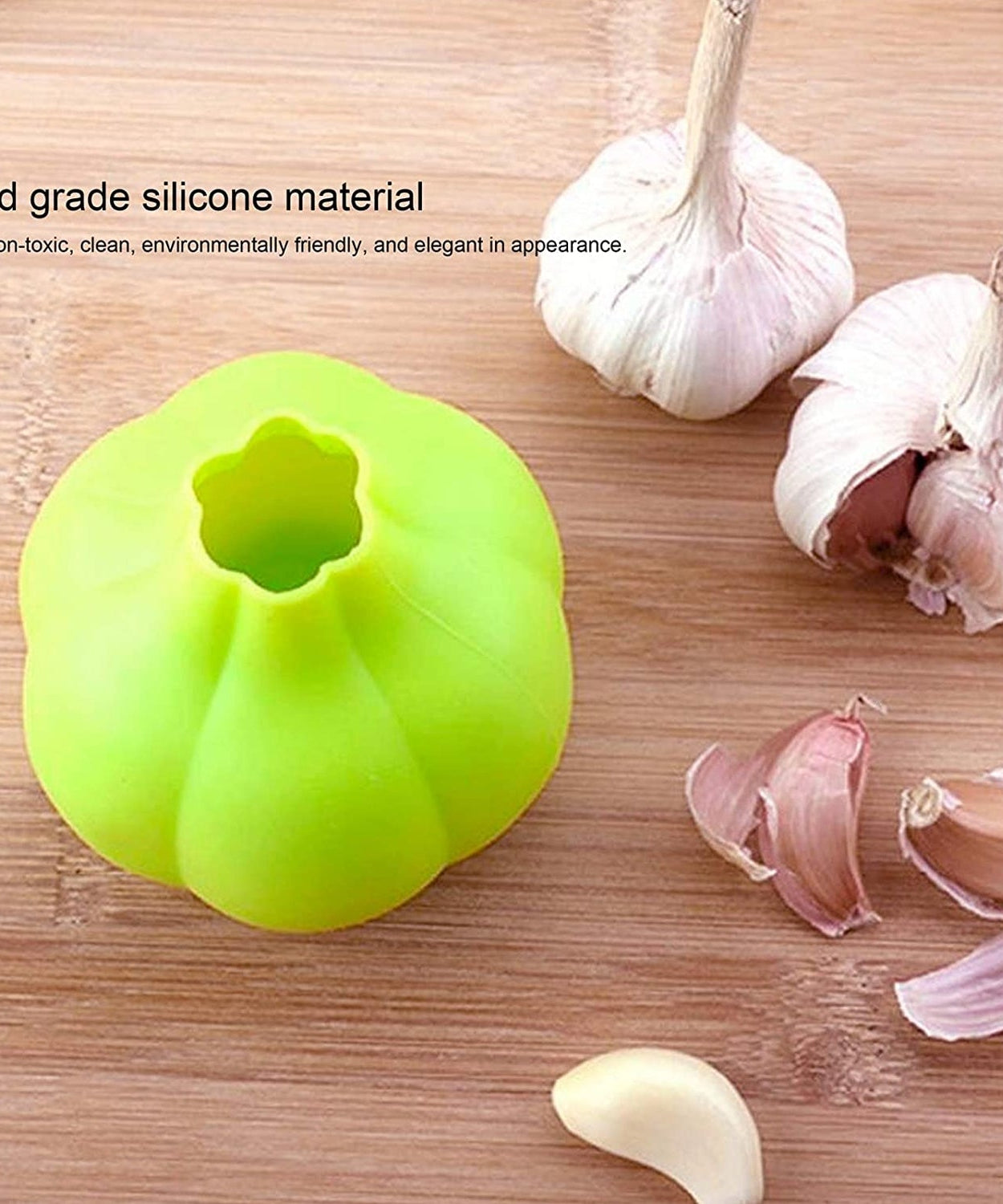 Manual ginger and garlic peeler with silicone design.