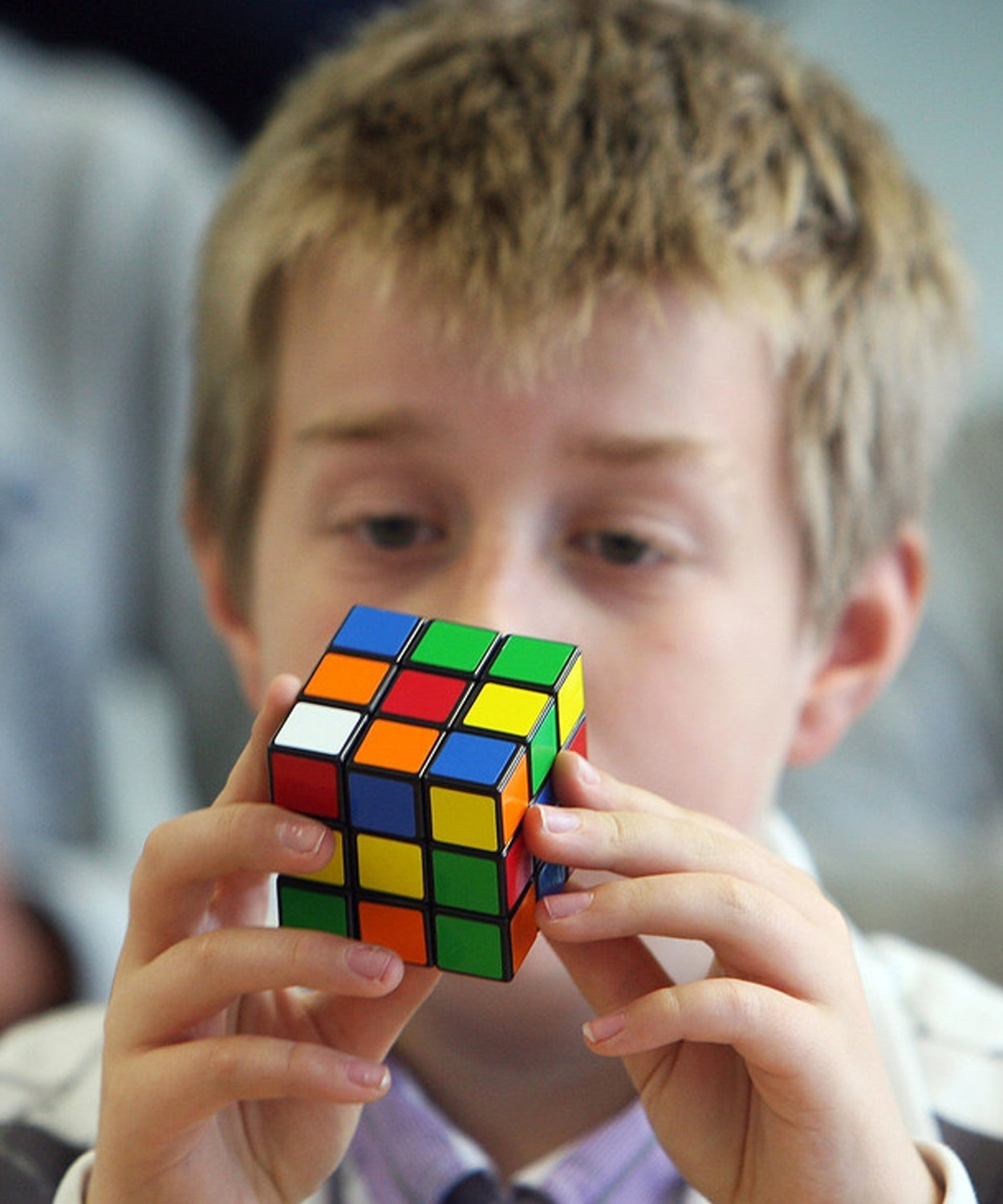 Fun plastic cube puzzle for kids and adults