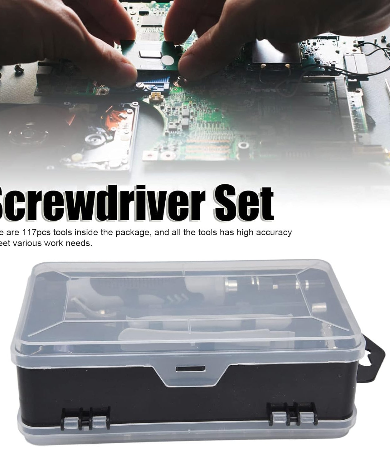 Screwdriver Electronic Laptop, Mobile Repair Tool Kit (117 Pcs Set)