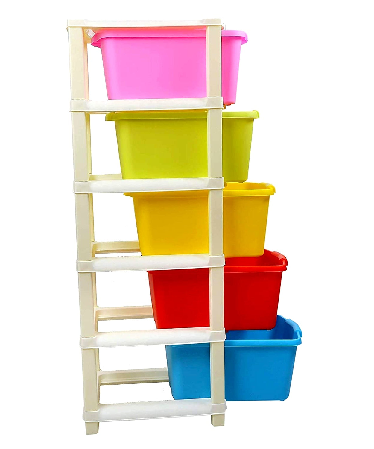 5-layer modular drawer storage box.