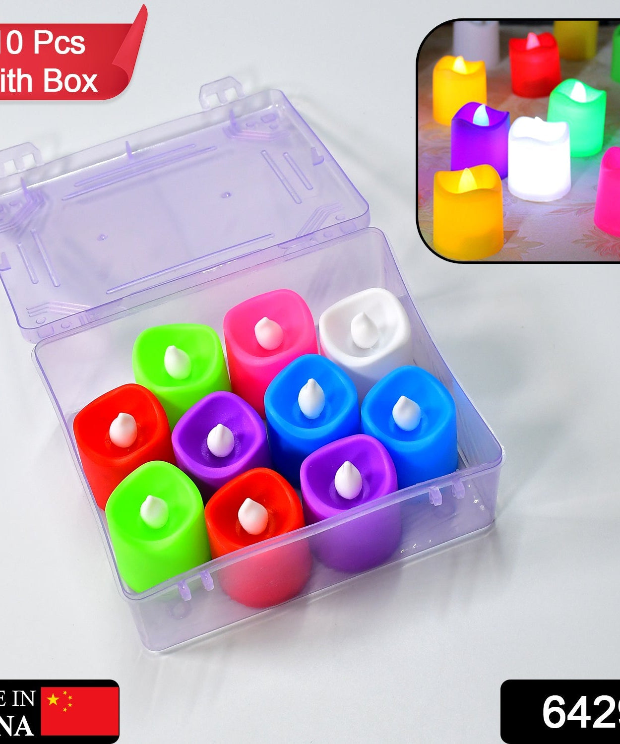 LED tealight candles, battery operated, perfect for parties