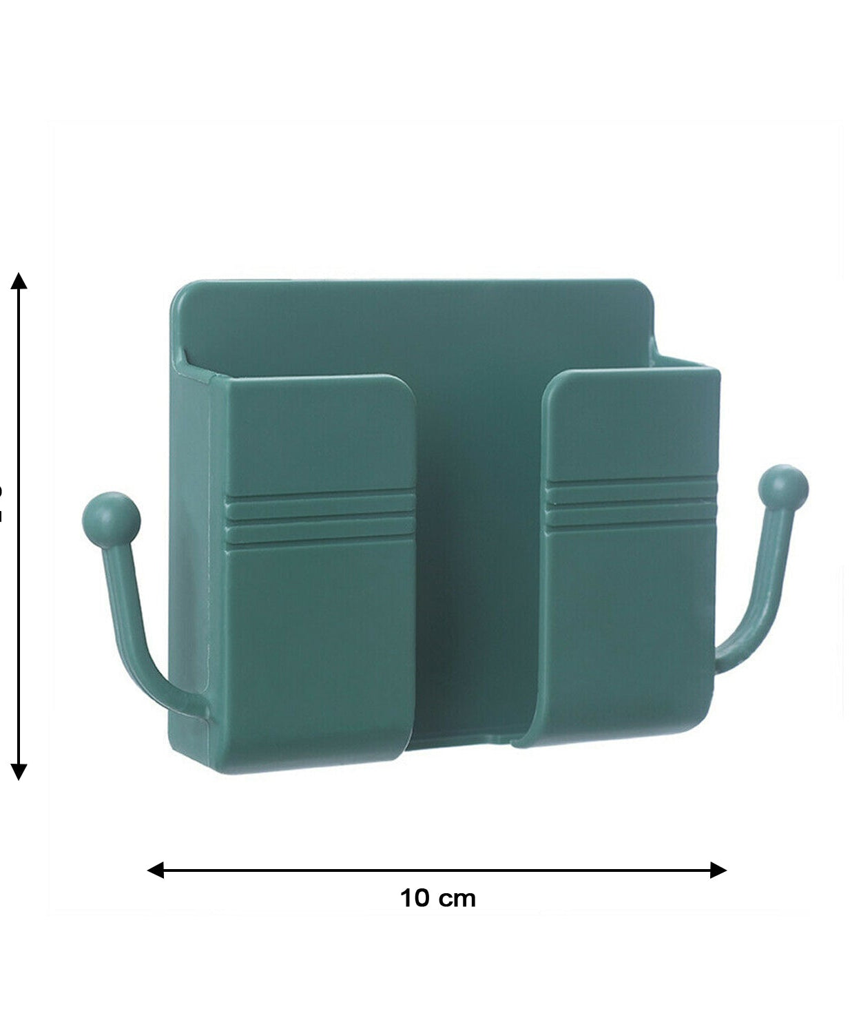 Mobile phone wall stand with hook for clothes and other items