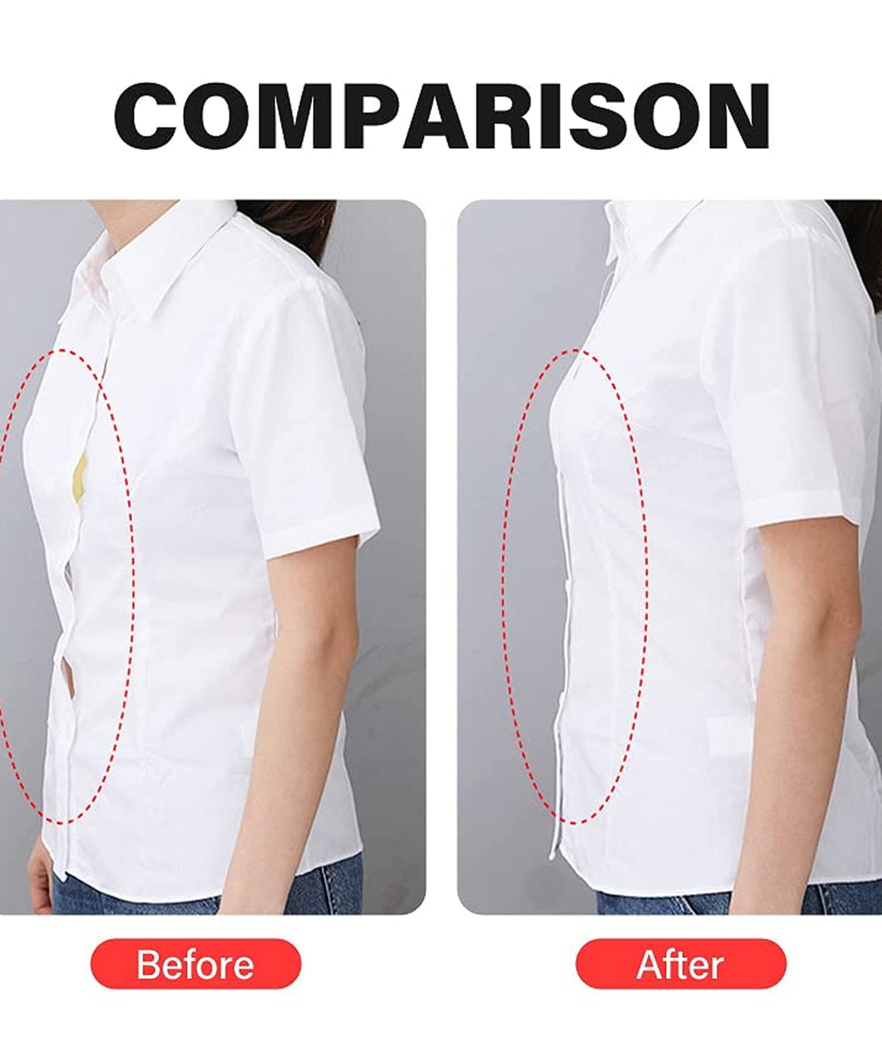 Disposable transparent medical tape, double-sided, anti-skid, suitable for lingerie.