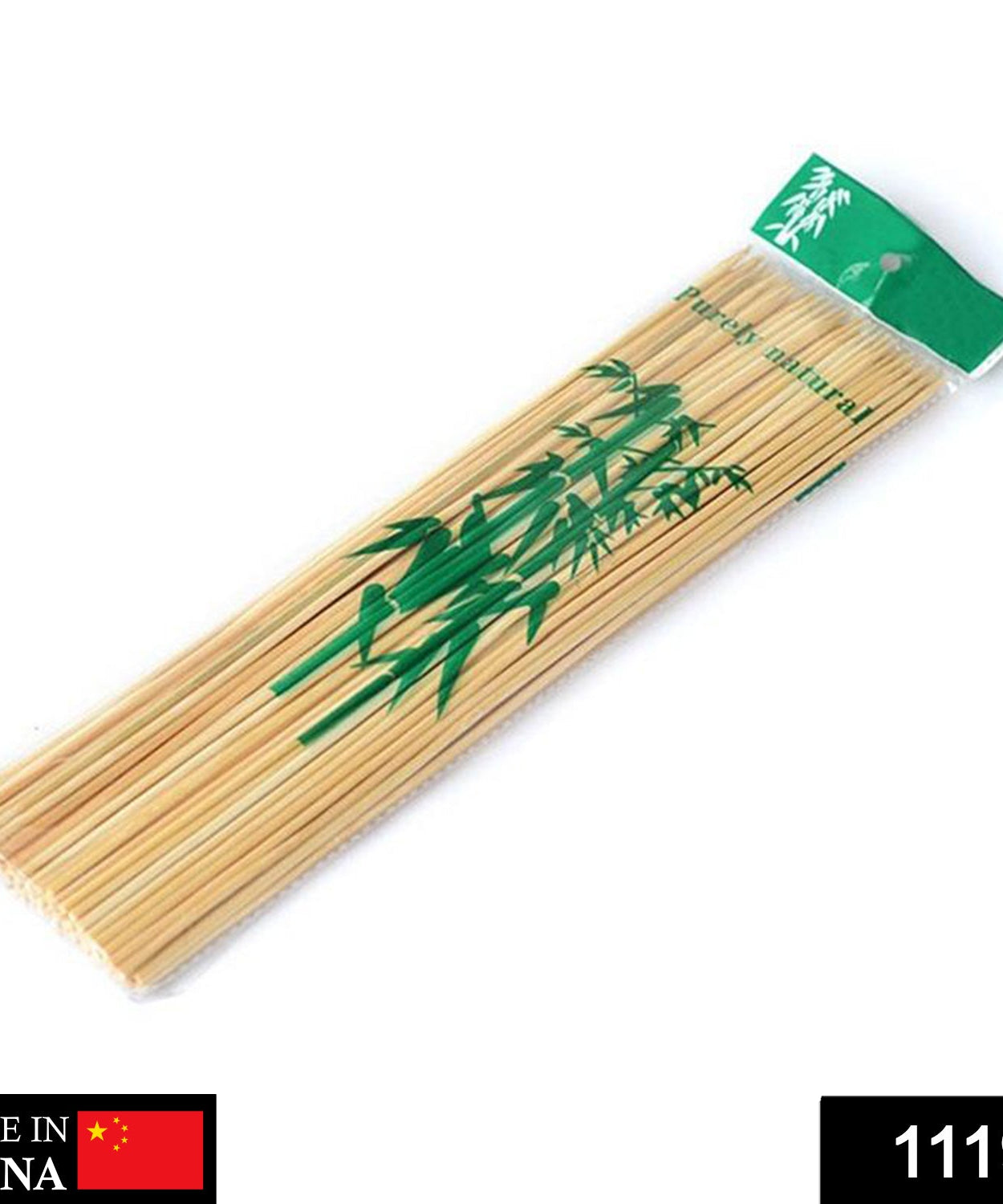 Pack of bamboo skewers for grilling.