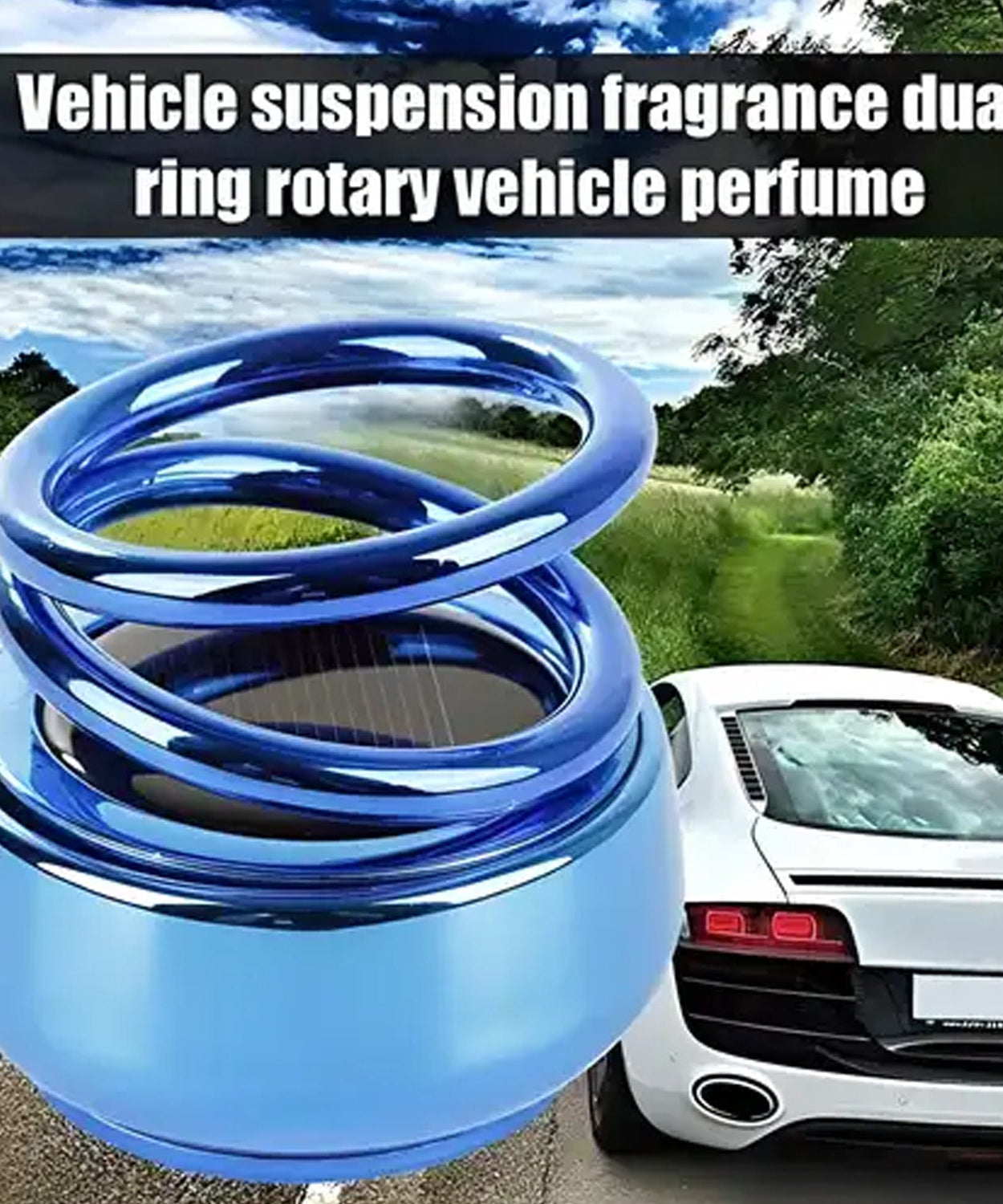 Car perfume diffuser with solar power