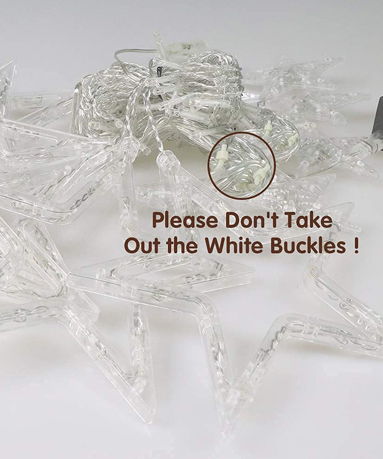 Colorful star curtain lights for holiday and party decor