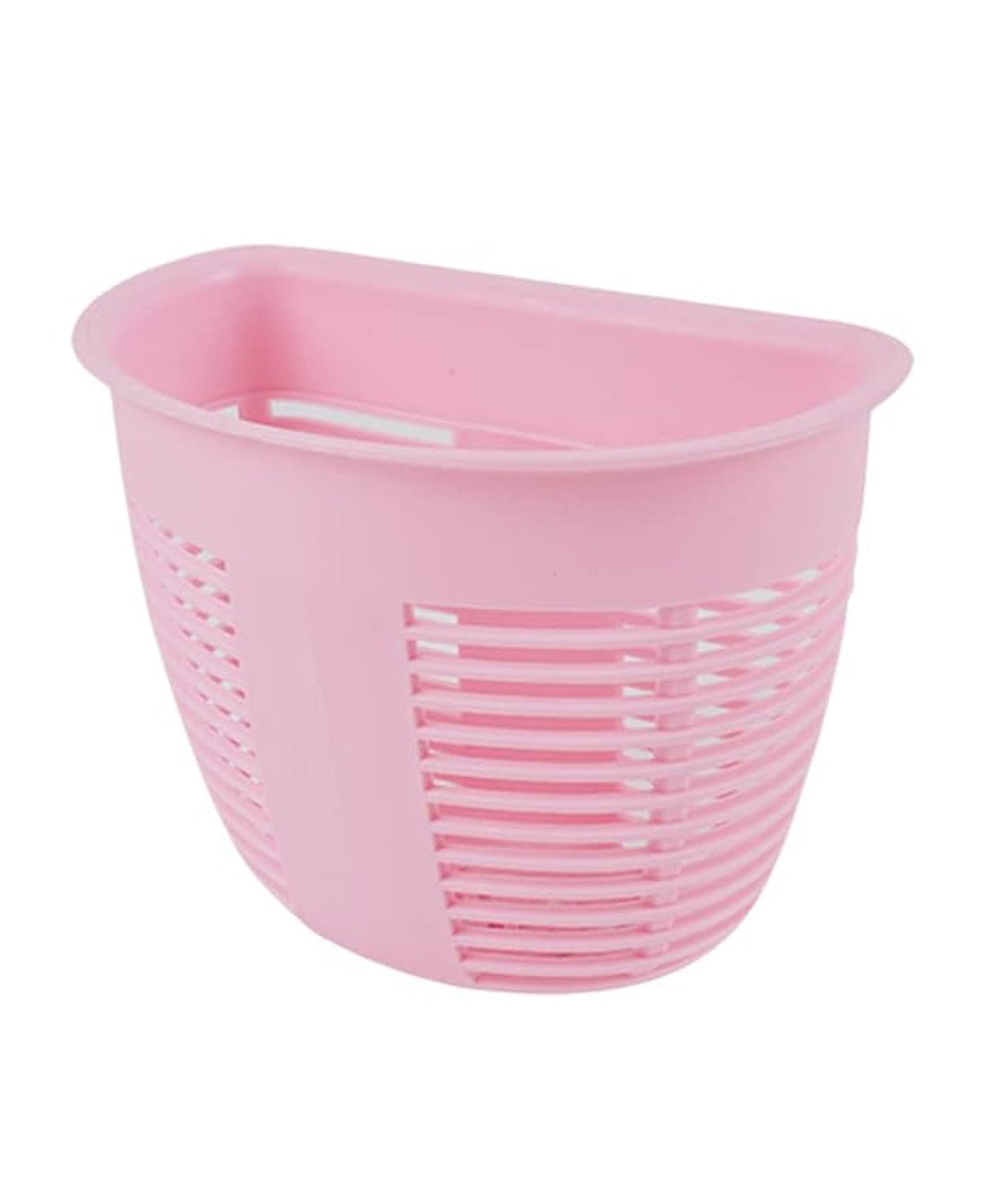 Hanging Plastic Storage Basket, Adhesive Wall Mounted Organizer Box Make Up Holder Shelf Bathroom Wall Basket Punch Free Drain Basket for Kitchen Bathroom, Wall Type Storage Basket (1 Pc)