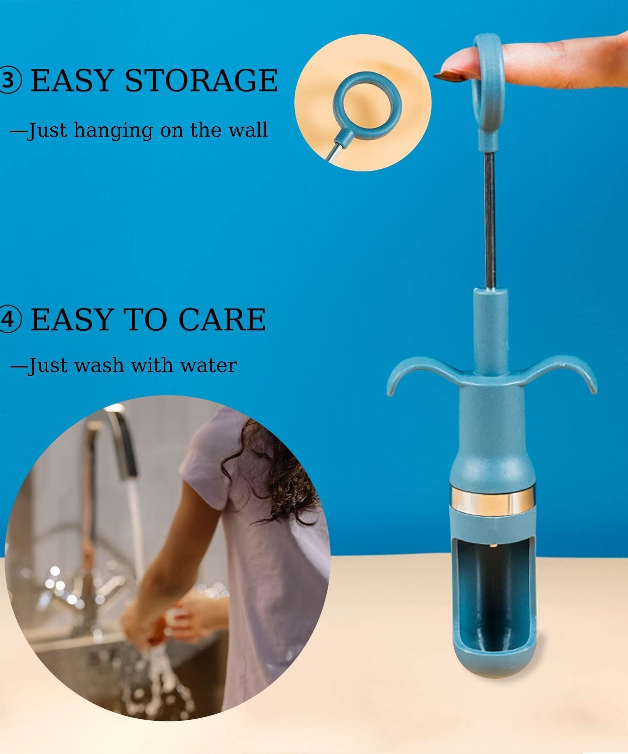 Durable cherry corer tool for efficient kitchen work, great for making jams and preserves.