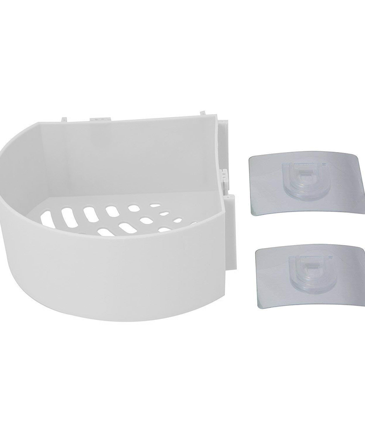 Wall-mounted corner caddy for storage