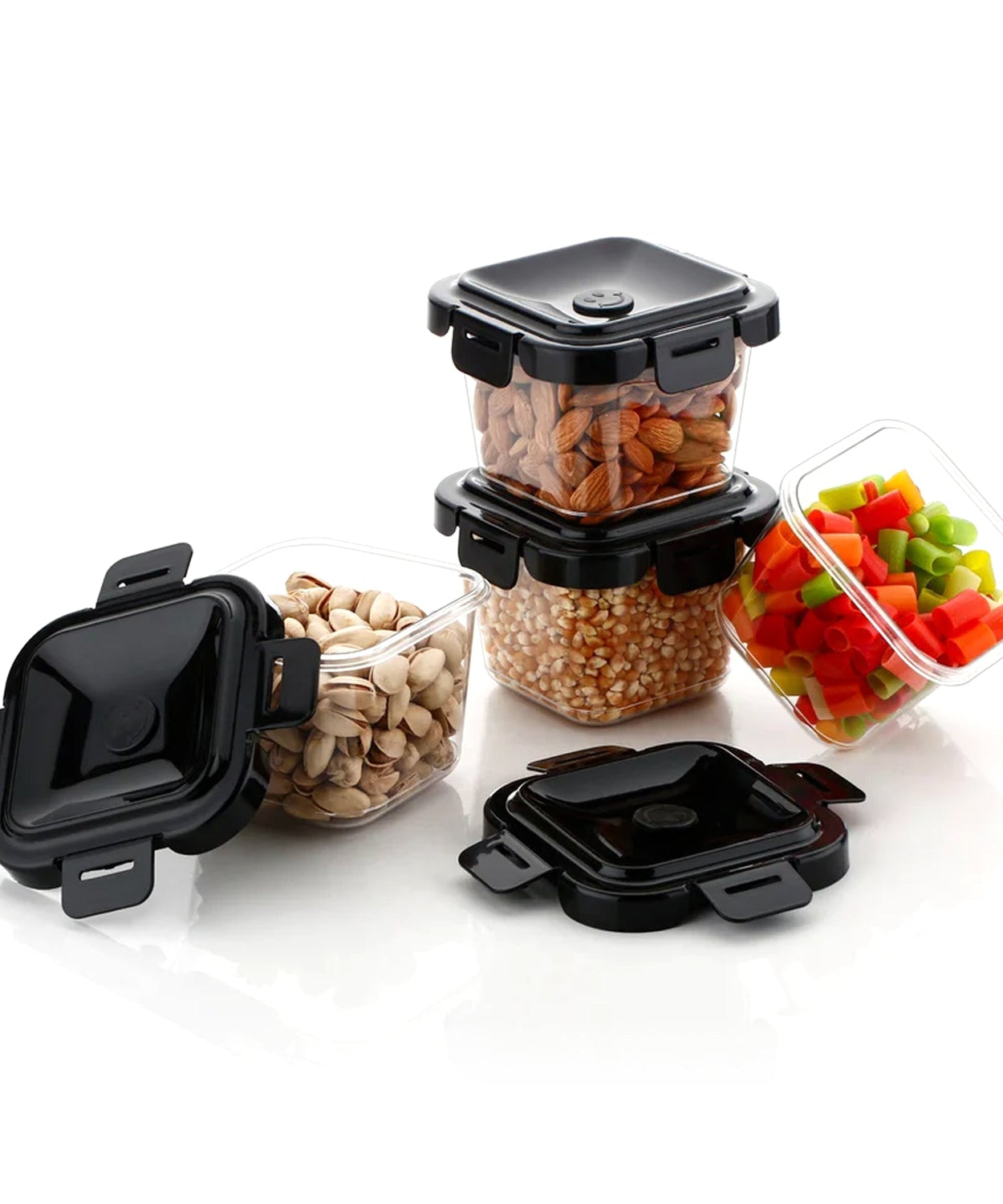Plastic Food Storage Containers with Lid (4 Pcs Set / 500 ML)