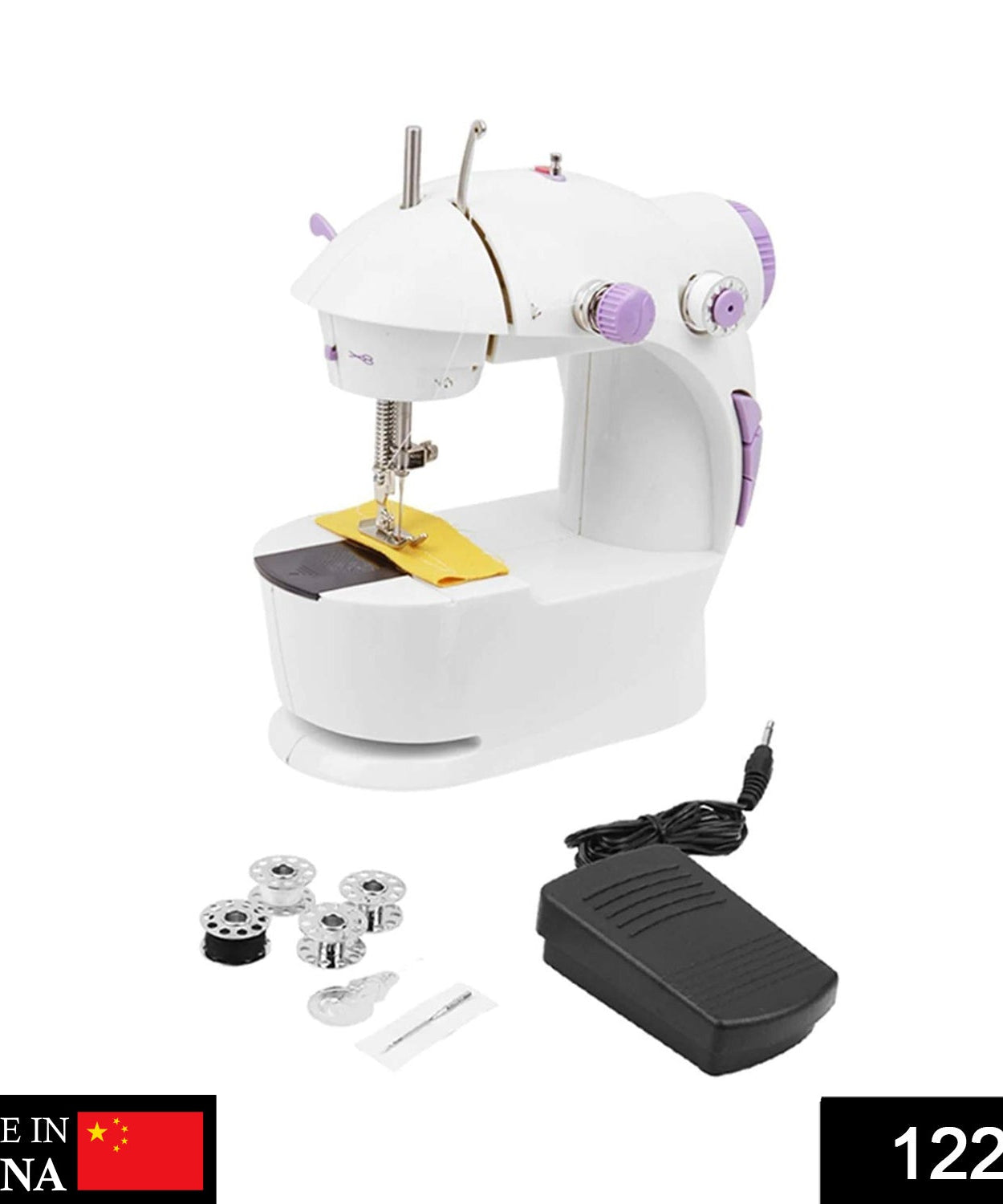 Compact hand-held sewing machine