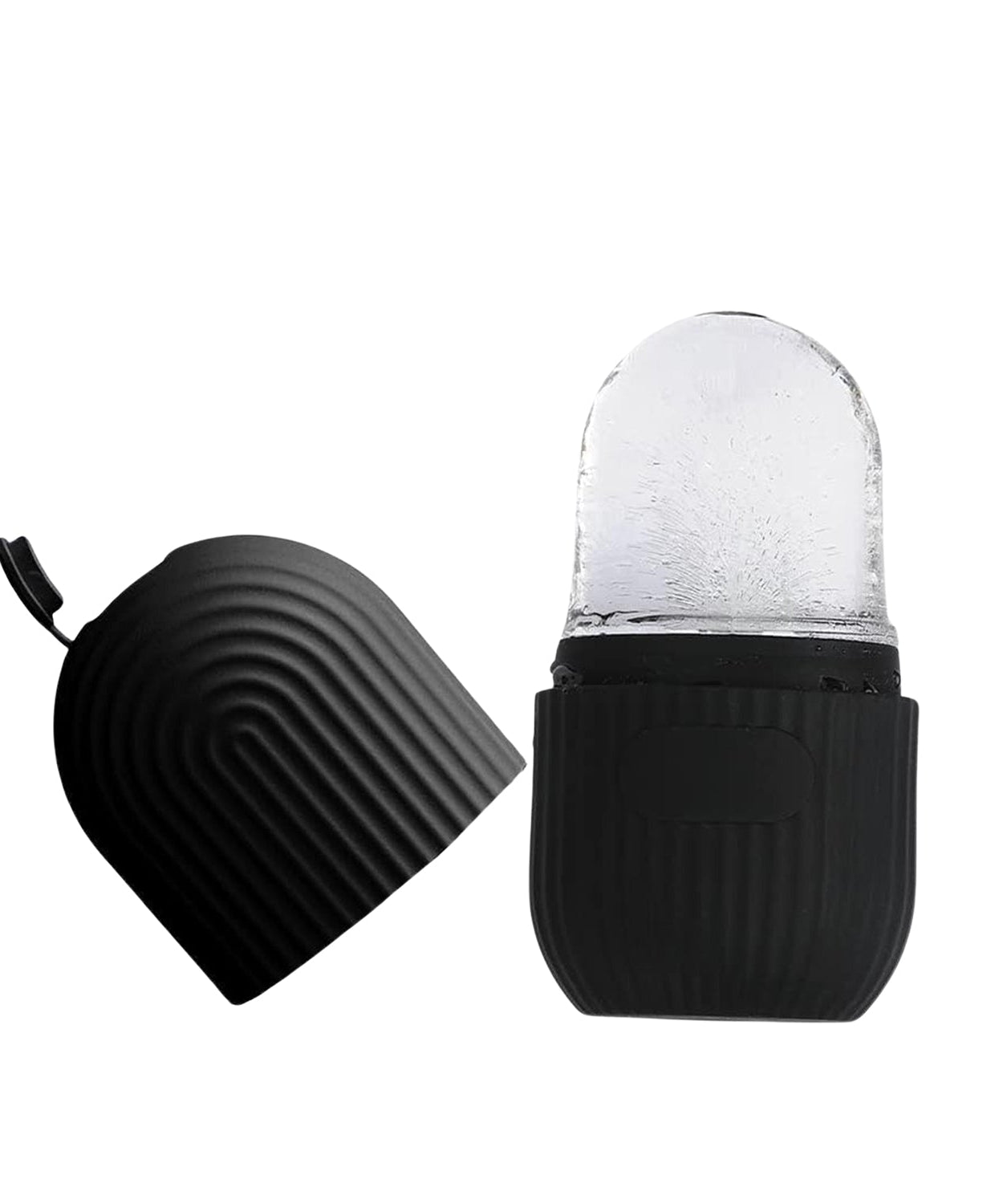 Face Ice Roller Massager for Swelling & Puffiness Reduction (Black)