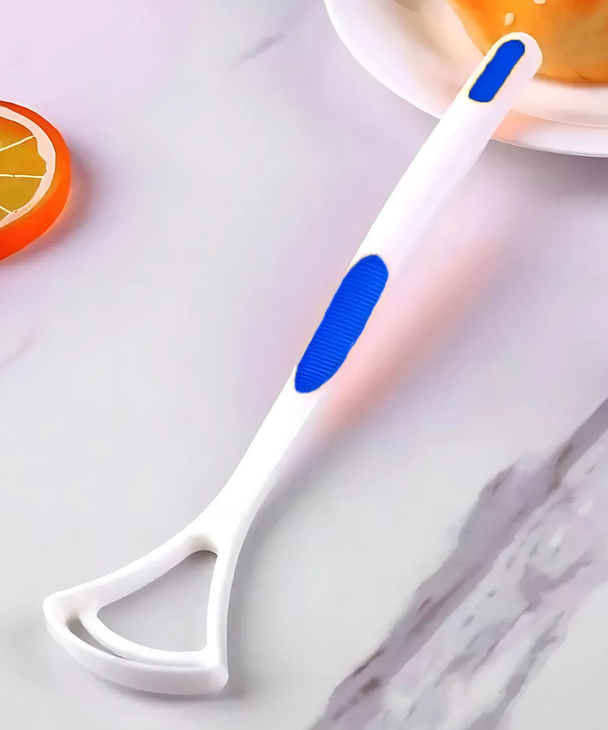 New Hot Away Hand Scraper Fashion Tongue Cleaner Brush with Silica Handle