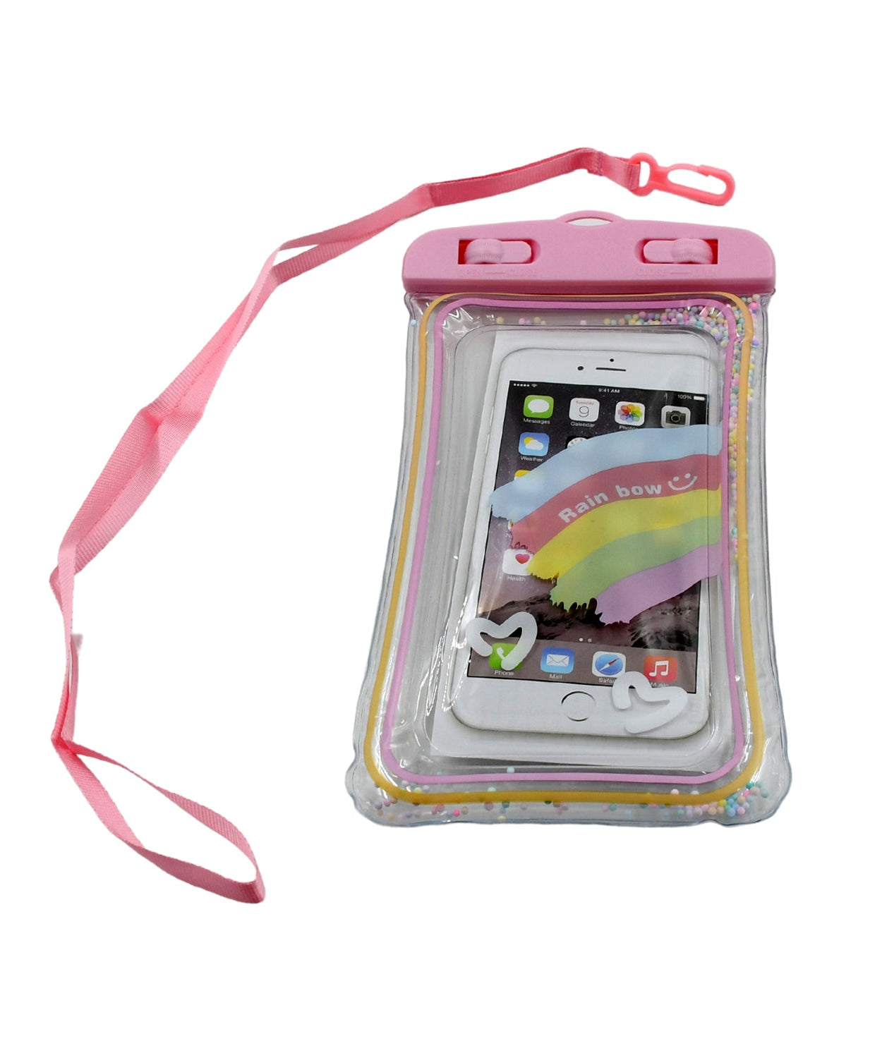 Zip lock mobile cover, waterproof and ideal for use underwater or in wet environments.
