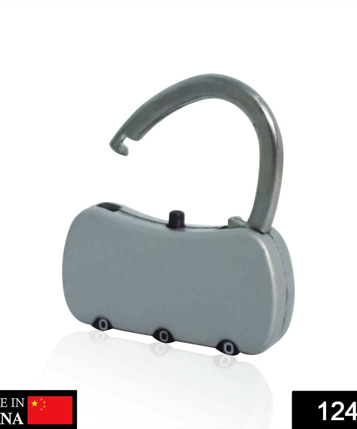 Resettable stainless steel combination padlock