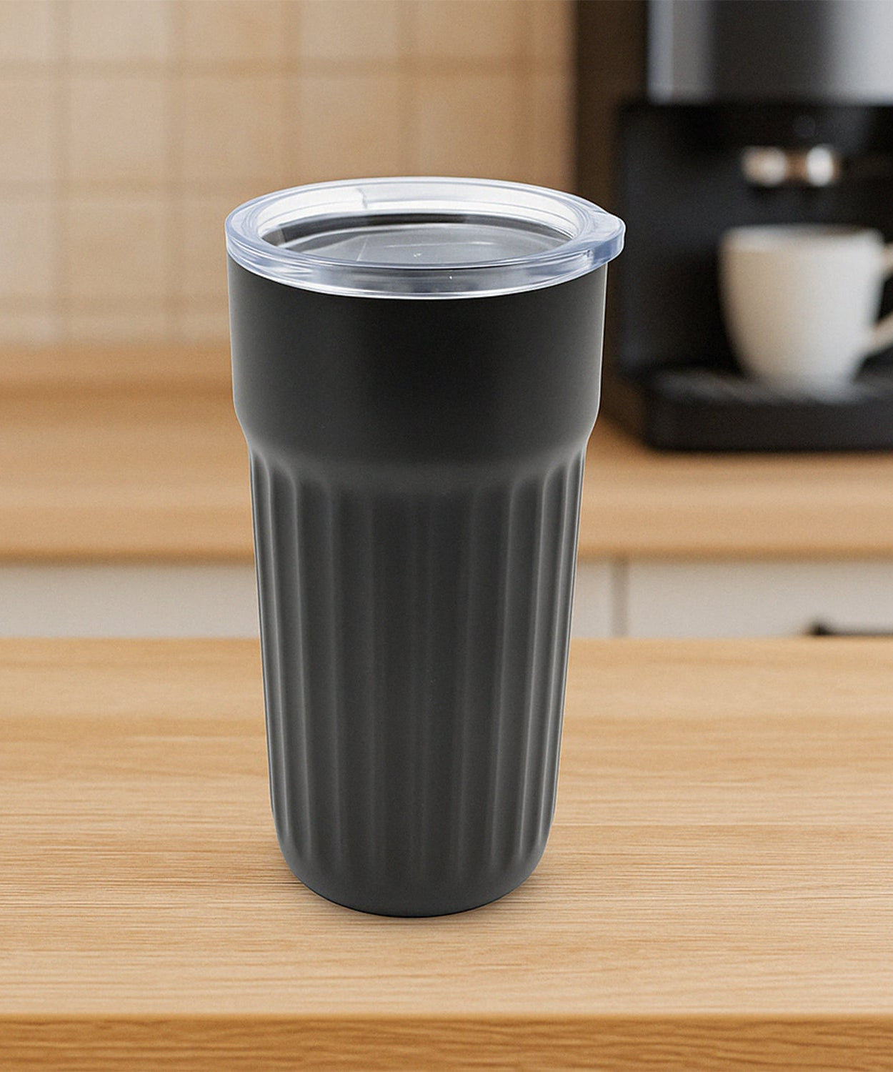 Stainless Steel Vacuum Insulated Travel Mug with Lid (1 Pc) - Coffee, Tea