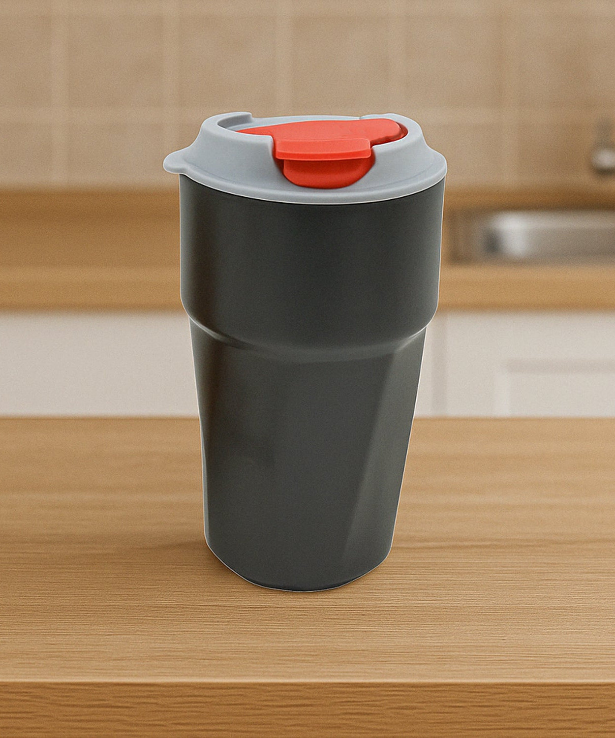 Stainless Steel Vacuum Insulated Travel Mug with Lid (1 Pc) - Coffee, Tea