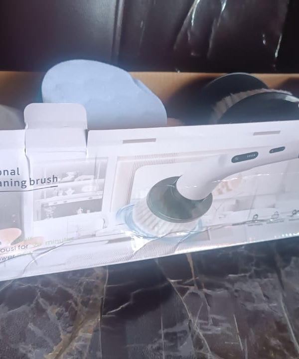 7-in-1 Electric Spin Scrubber Cleaning Brush with Extension Handle (1 Set)