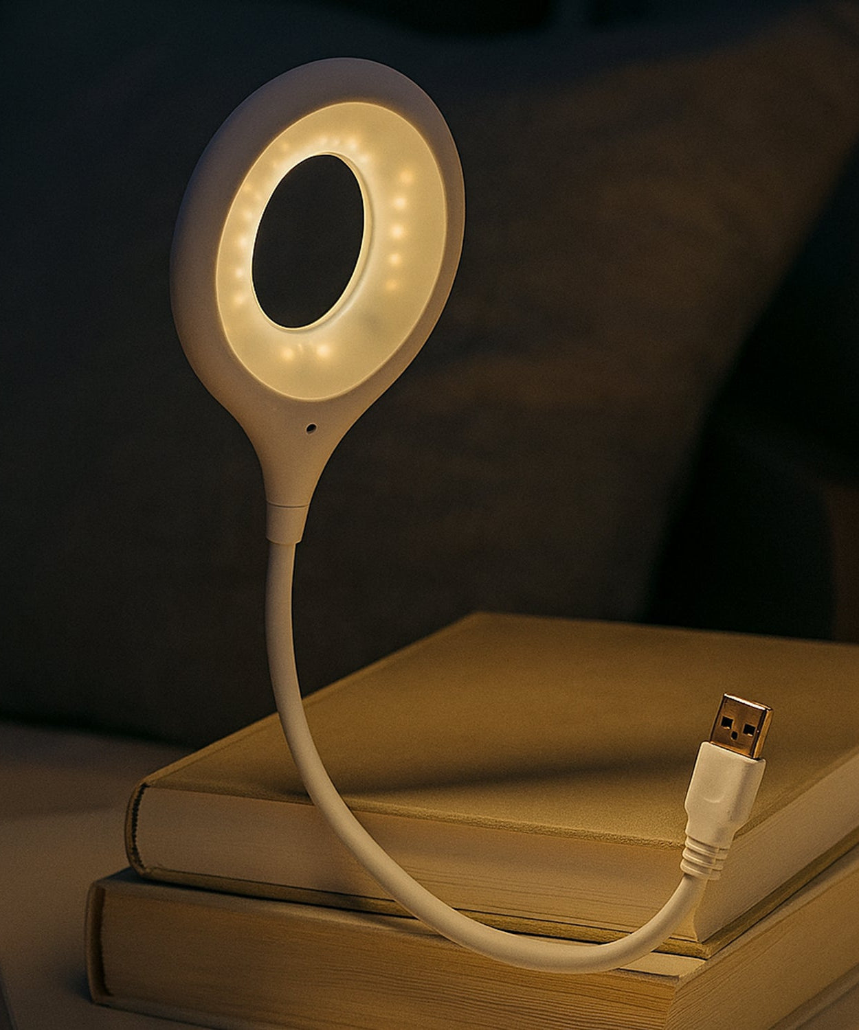 LED USB Light for Laptop, 16 LED Night Lights for Bedroom, Lightweight Small LED Reading Light Lamp with Flexible Neck, Desk Light for Home, Travel, Study, Office (1 Pc)