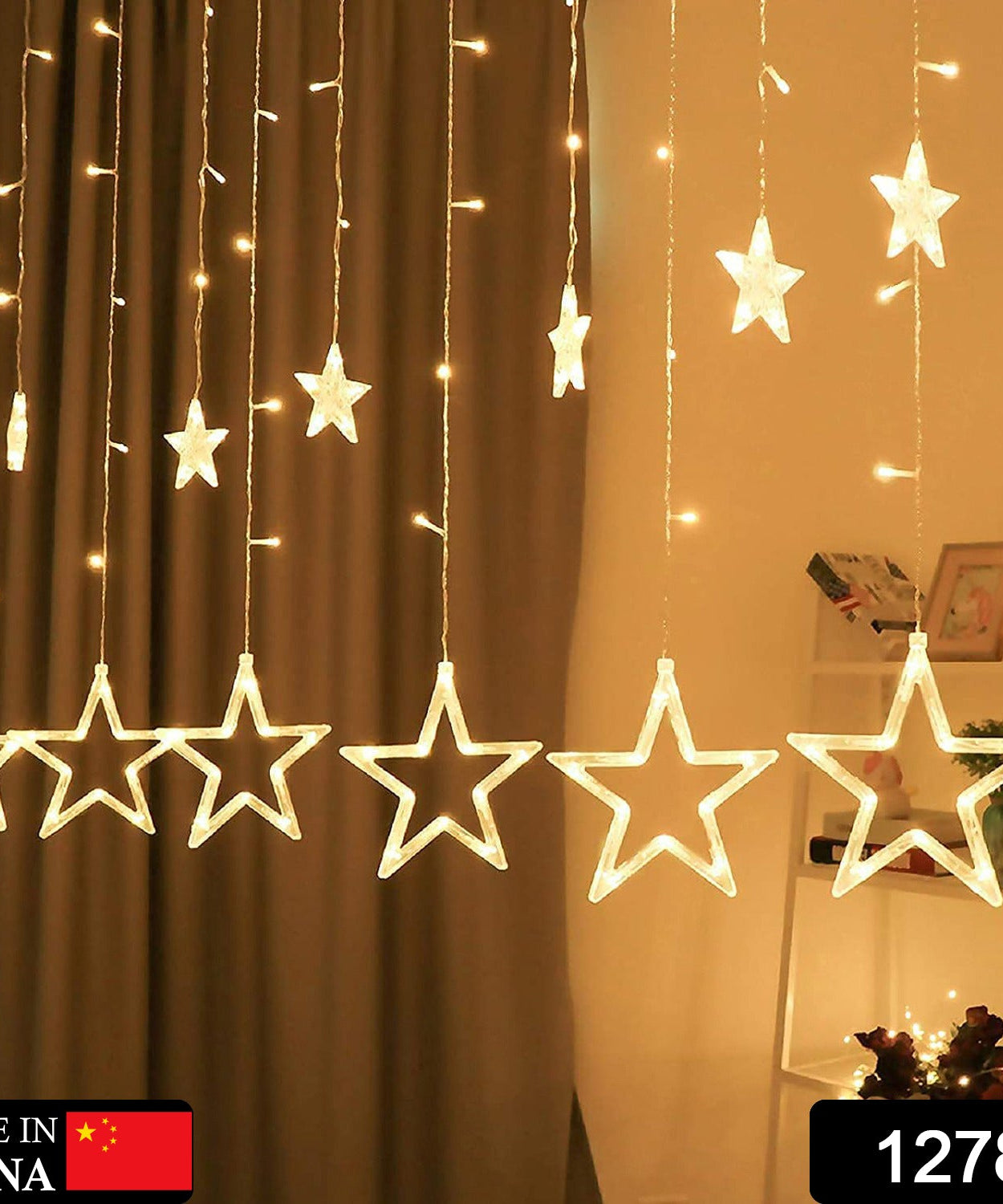 Window curtain lights with 8 flashing modes for home decor