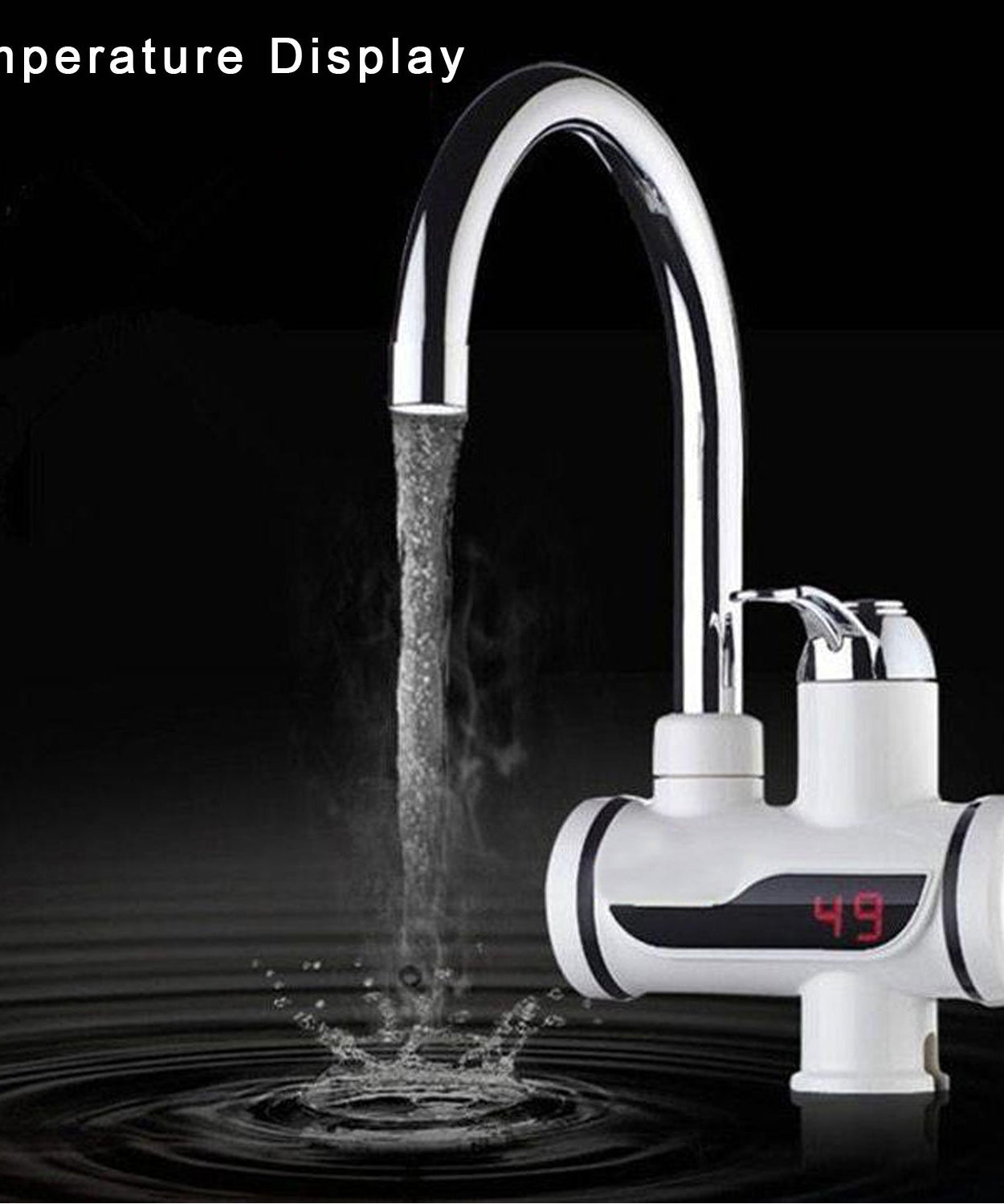 Stylish geyser faucet with modern design for any kitchen.