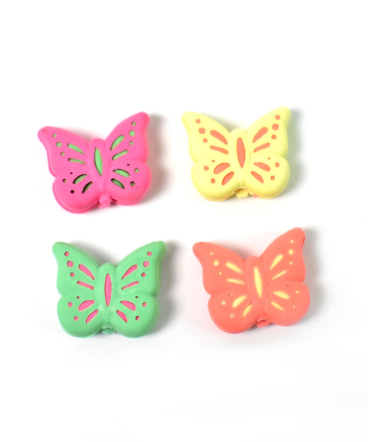 Butterfly Shape Eraser Rubber (1 Pc / Mix Colour & Design)