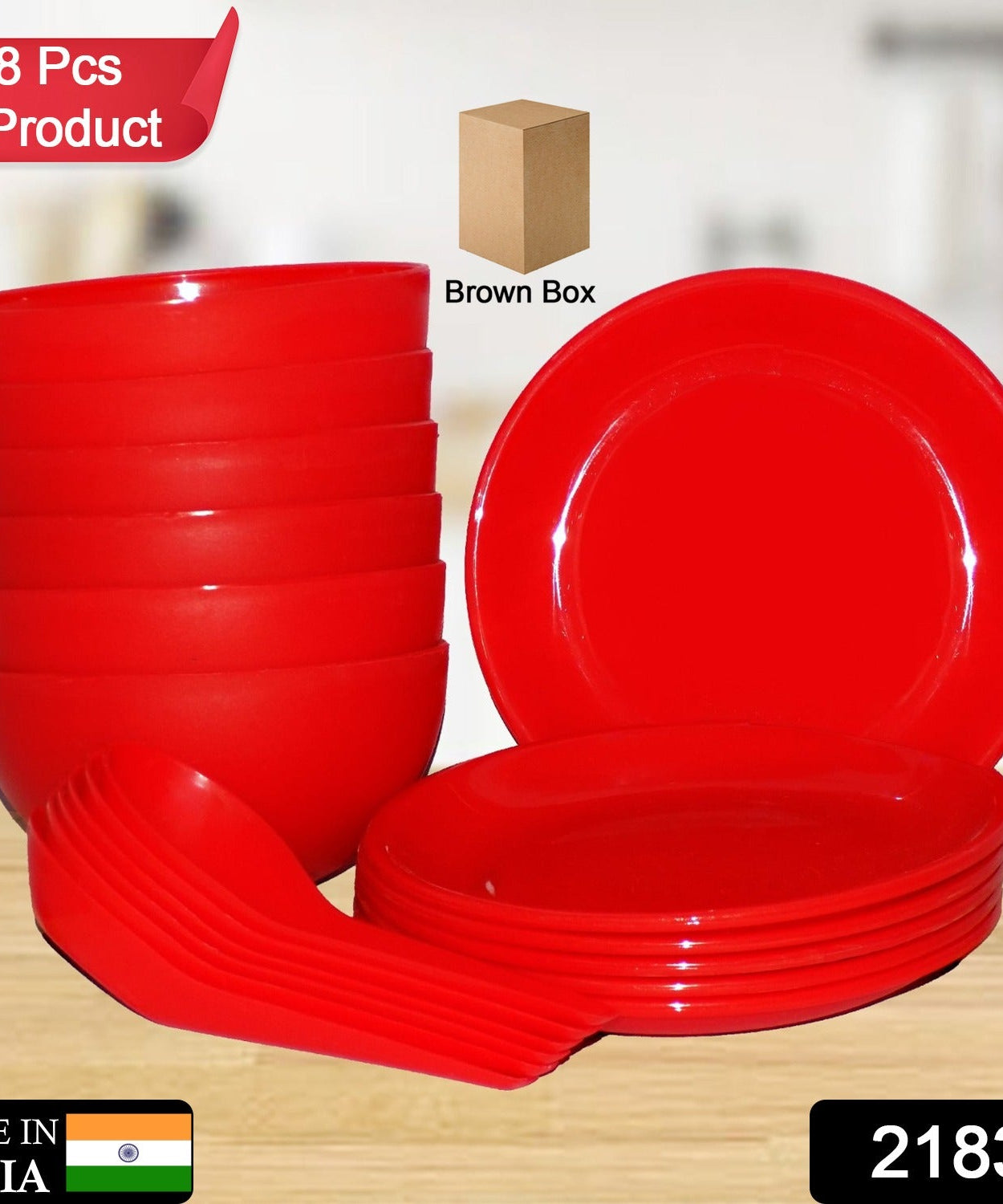 Set of soup bowls with accompanying spoons and saucers.