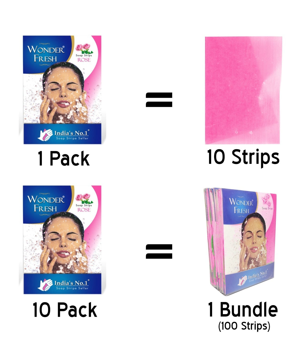 Pack of jasmine-scented hand wash strips.