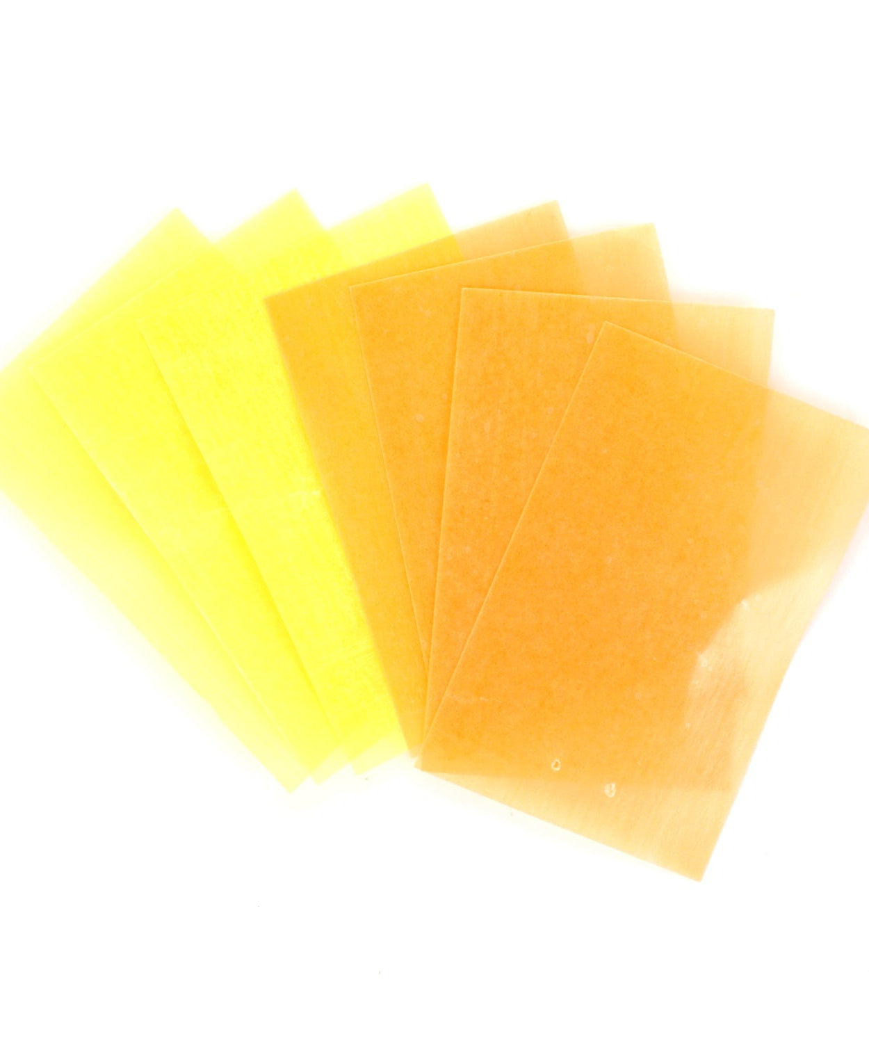 Container with jasmine-scented soap strips.