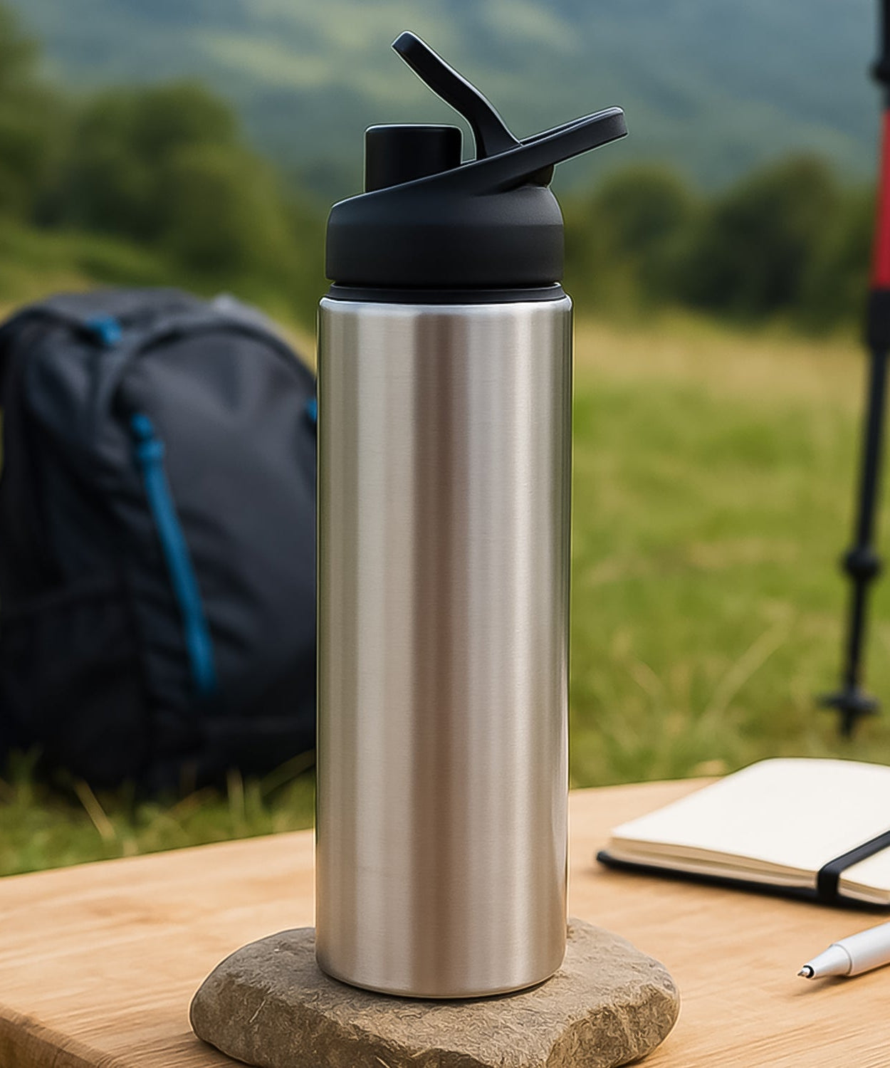 Steel Water Bottle | Sipper Bottle | Fridge Water Bottle Set of 1 (600 ML Approx)