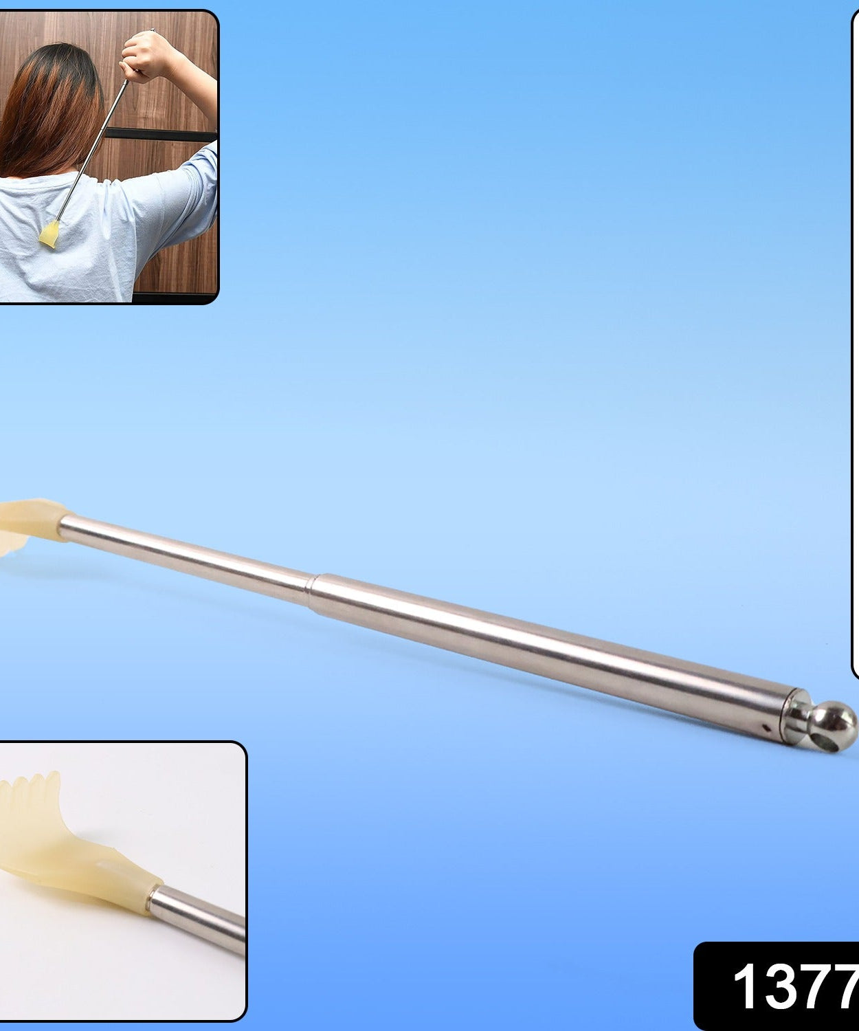 Telescopic Back Scratcher with Plastic Claw (1 Pc)