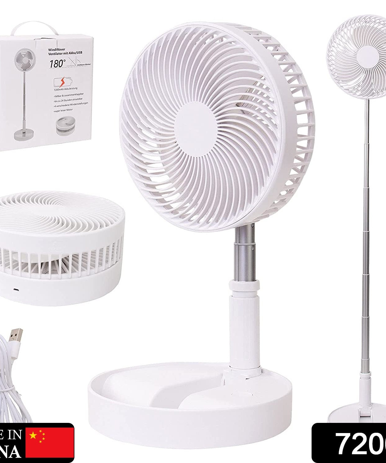 Foldable and portable fan