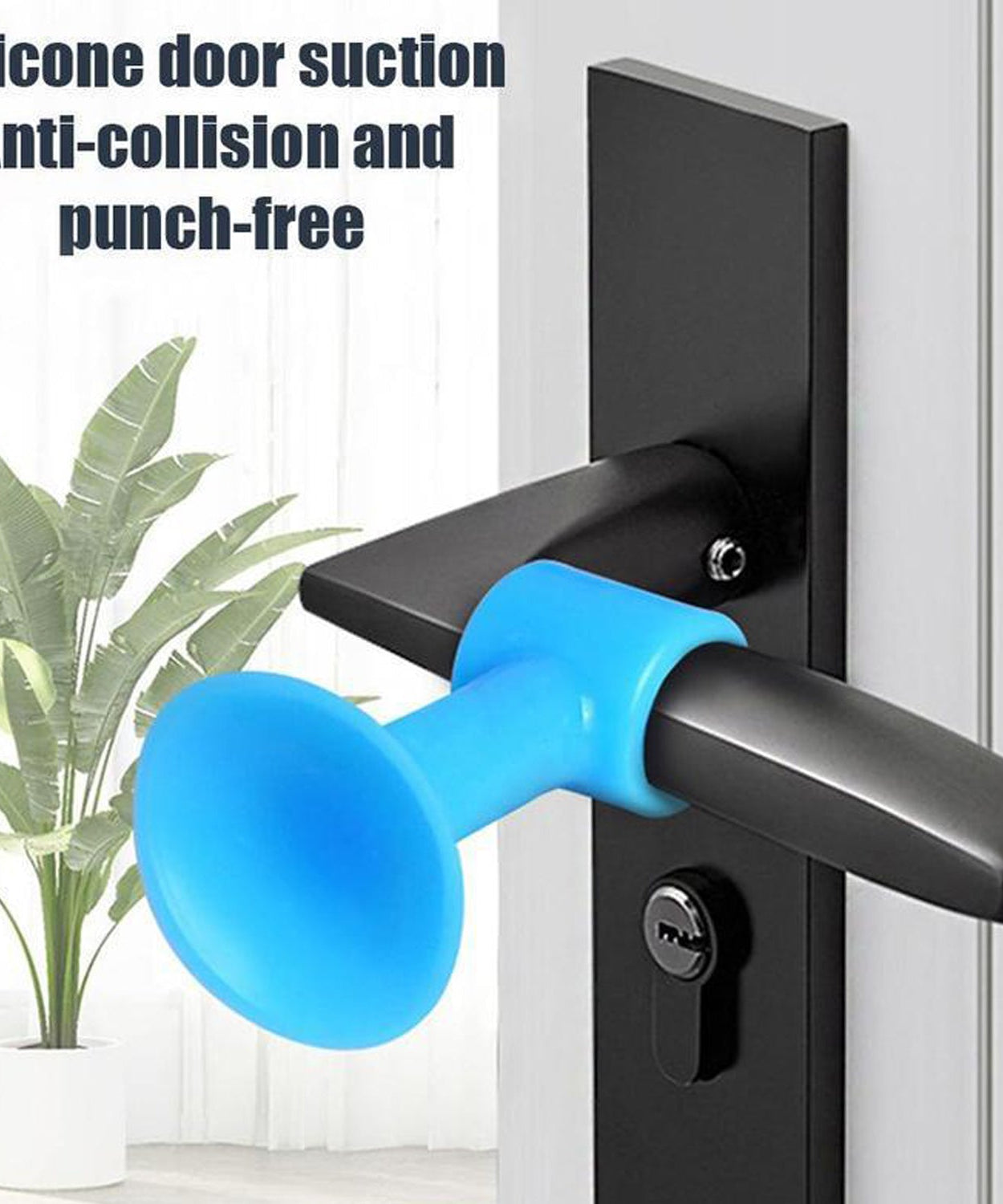 Silicone crash pads for door handles, mini size, 100-piece pack for home protection.