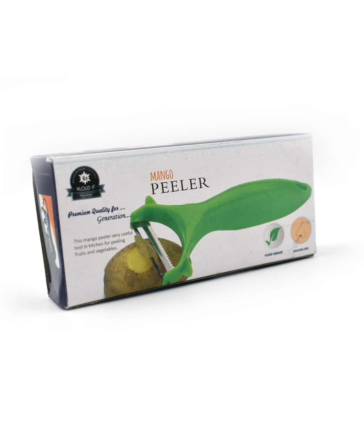 Precision peeler for removing skin from fruits and vegetables.