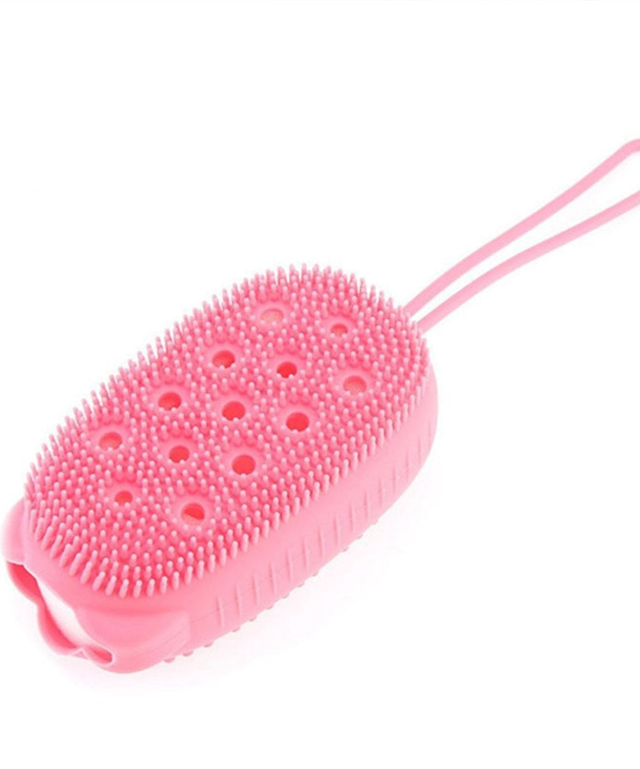 Bubble bath scrubber, super soft silicone body brush.